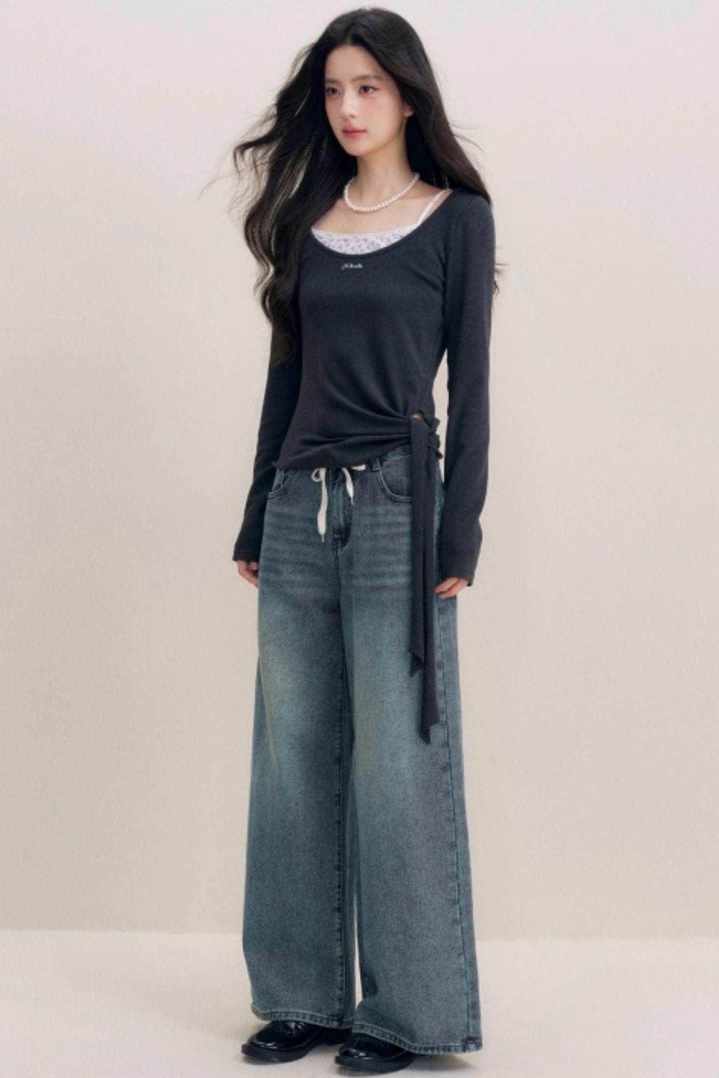 Lace Trim Patchwork Top