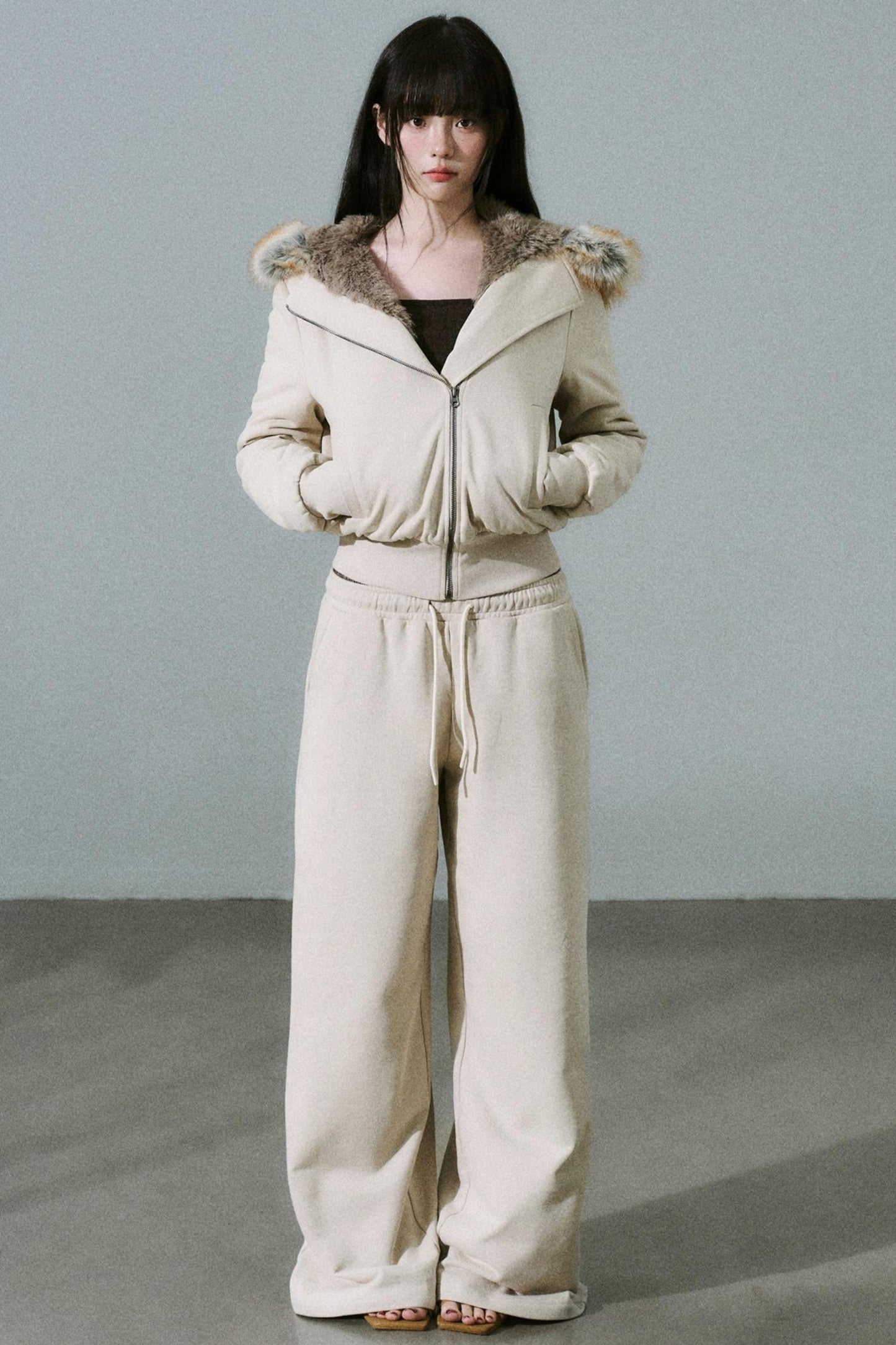 Versatile Fur Collar Jacket