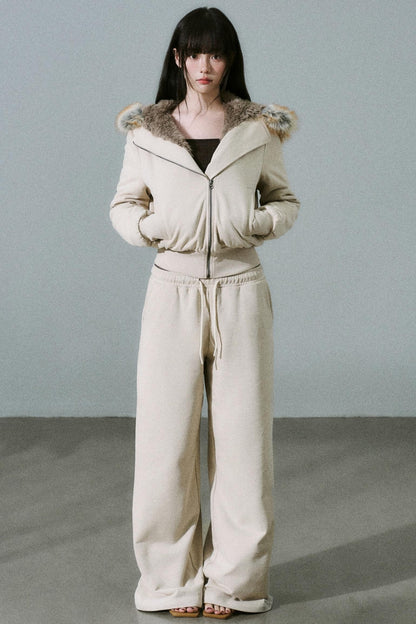 Versatile Fur Collar Jacket