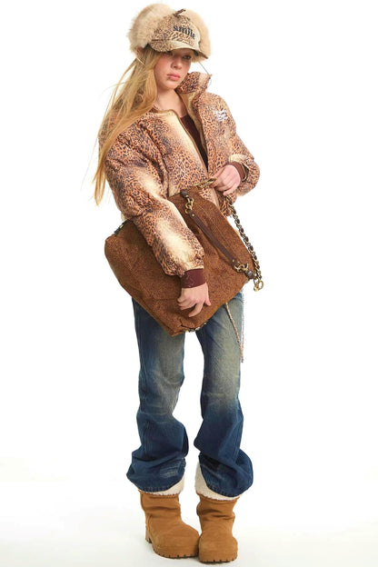 Retro Leopard Cotton Jacket