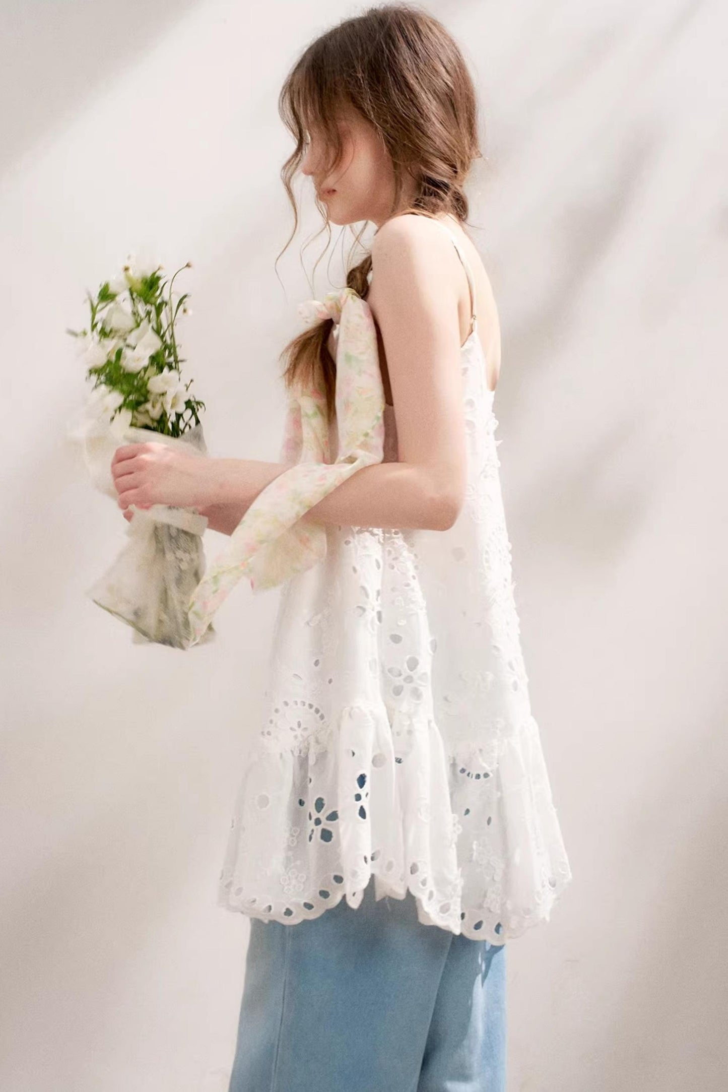 Island Chic Beaded Halter Dress