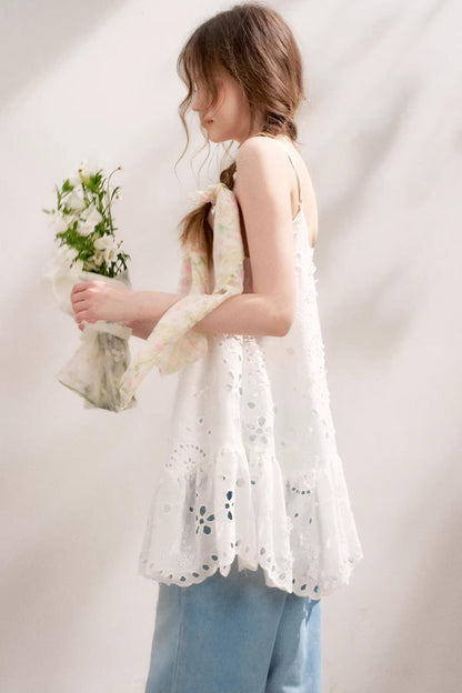 Island Chic Beaded Halter Dress