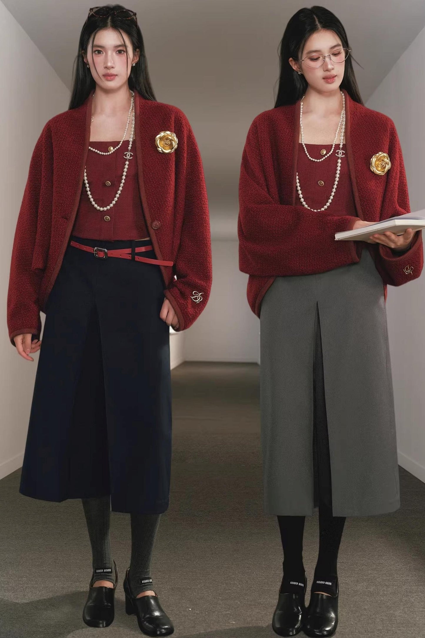 Batwing Wool Cocoon Coat Set-Up