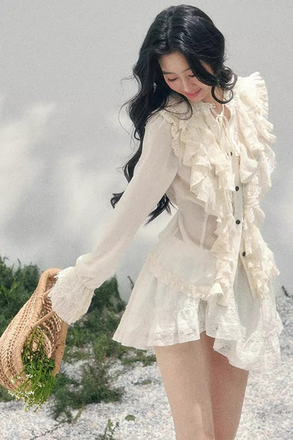 Ripples of Moonlight Lace Skirt