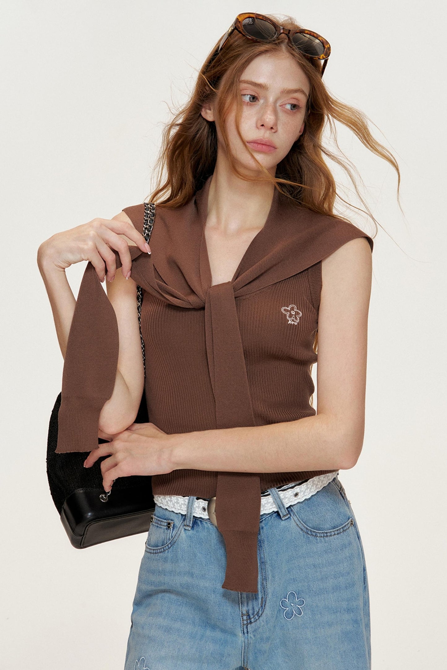 Navycore Tencel Yarn Cape Set