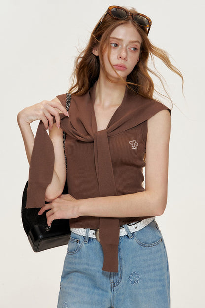 Navycore Tencel Yarn Cape Set