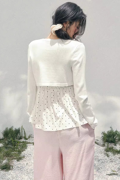 Polka Dot Lace Top Set-Up