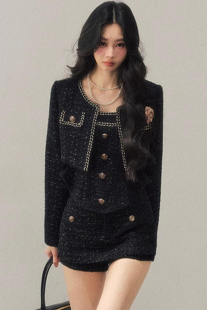 Chanel Wool Coat Skirt Set-Up