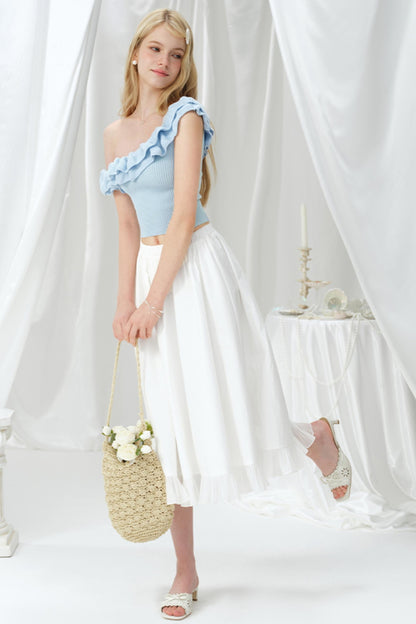 One-Shoulder Knit Top