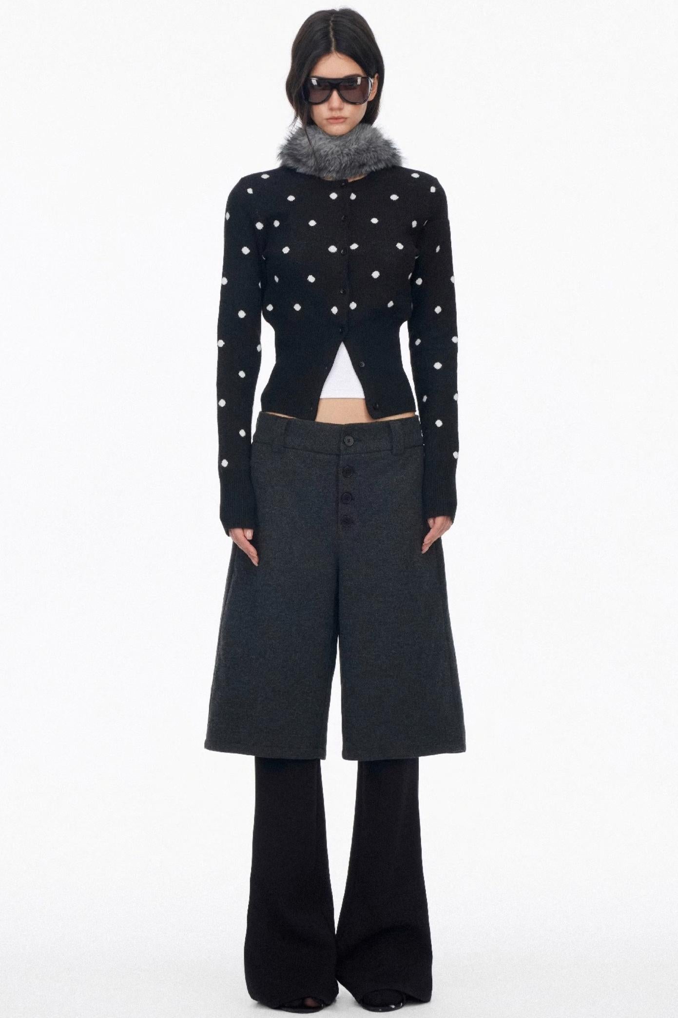 Layered Draped Bootcut Pants