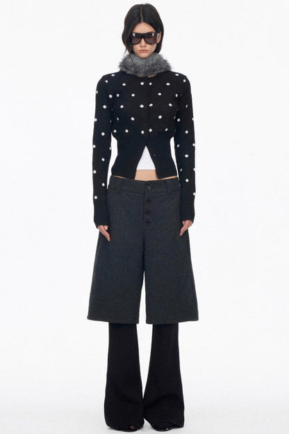 Layered Draped Bootcut Pants