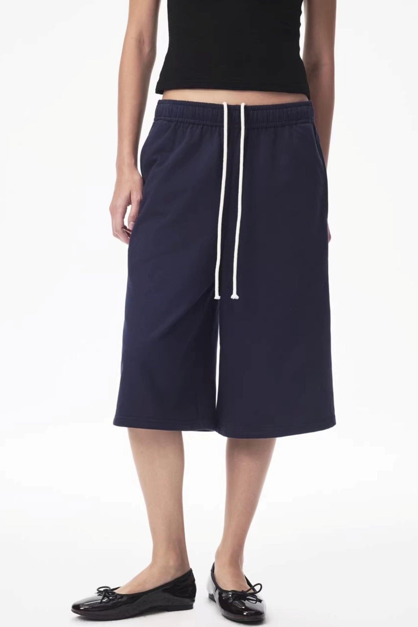 Two-Color Drawstring Sweatpants