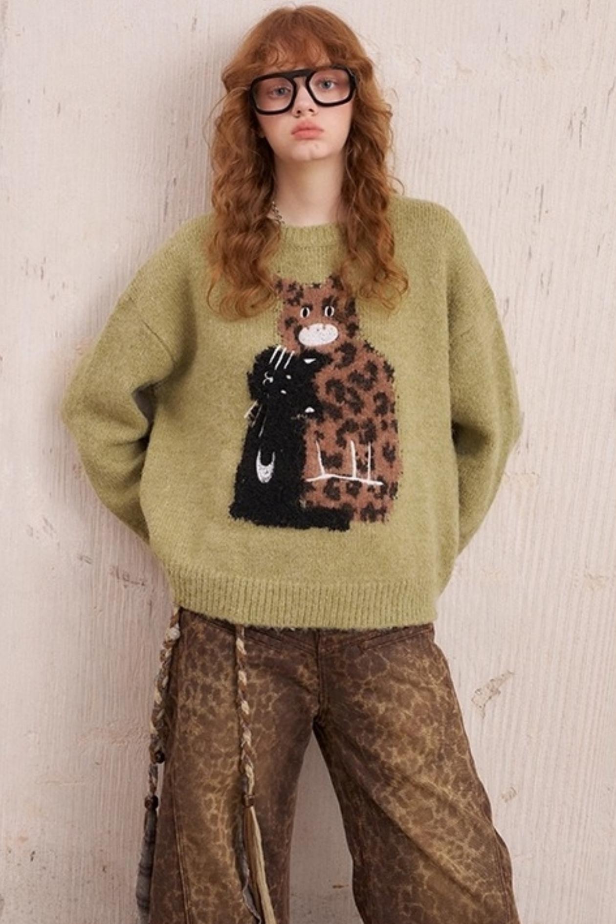 Leopard Crew Neck Sweater