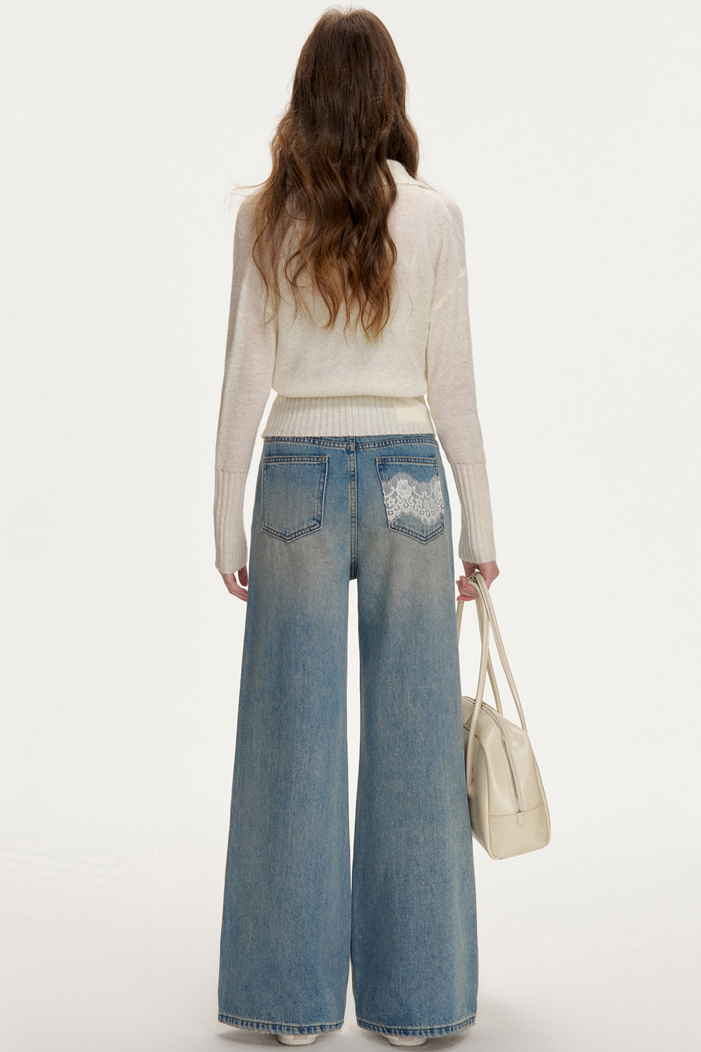 Romantic Lace Patchwork Jeans