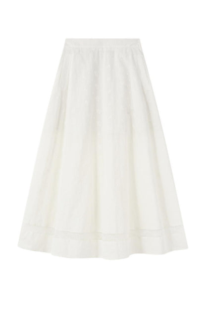 Skeleton Embroidered Two-Piece Skirt Set-Up