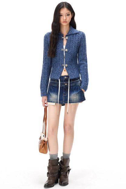 Häkelpullover mit Cut-outs