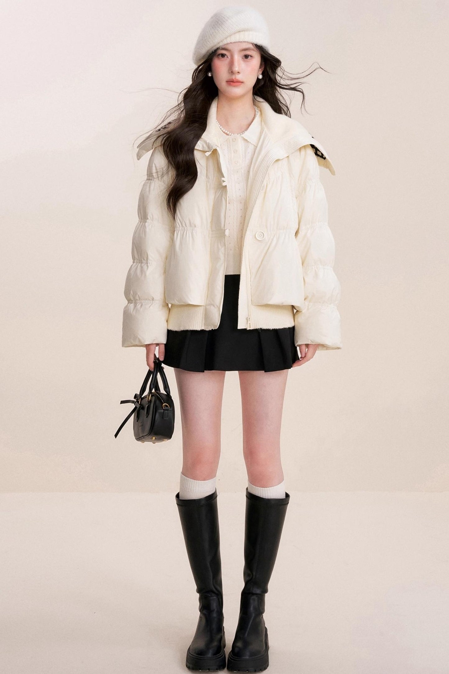 Romantic French Knit Long Sleeve Top