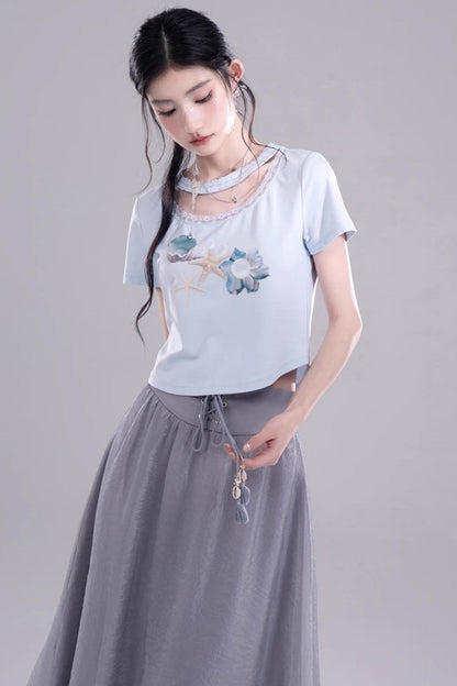 Oceanic Round Neck Tee
