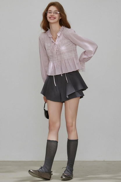 Autumn Lace A-Line Skirt