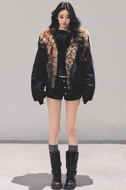 Hepburn-Style Quilted Winter Coat