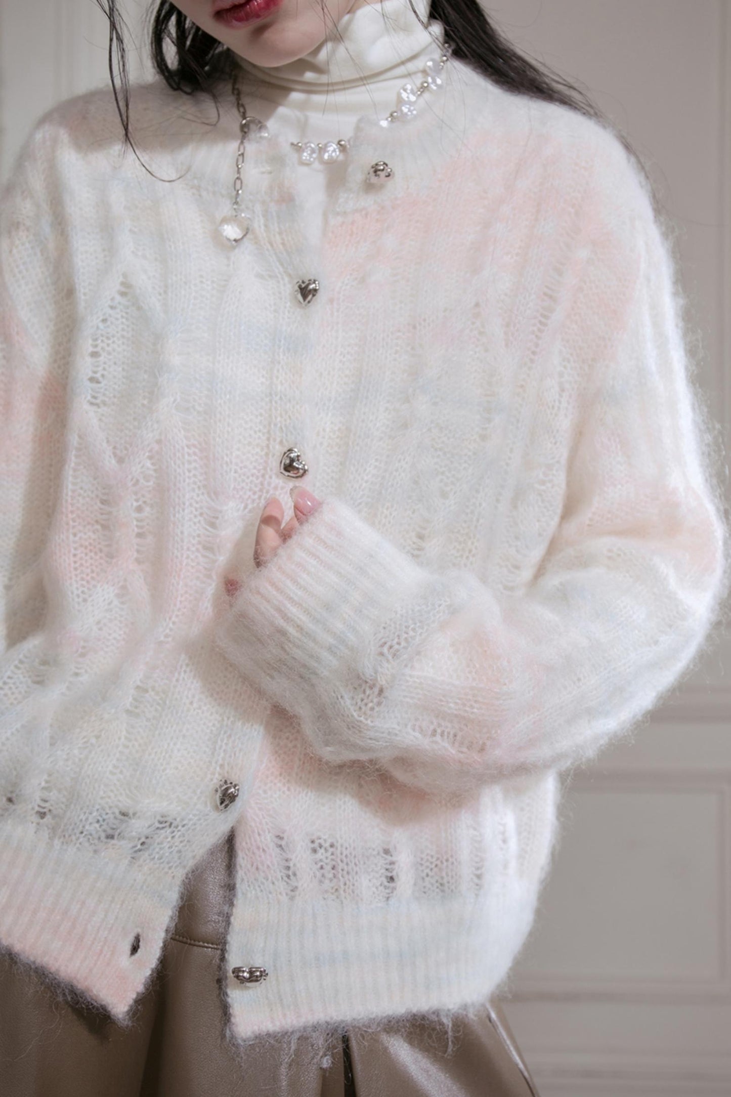 Gradient Wool Cardigan