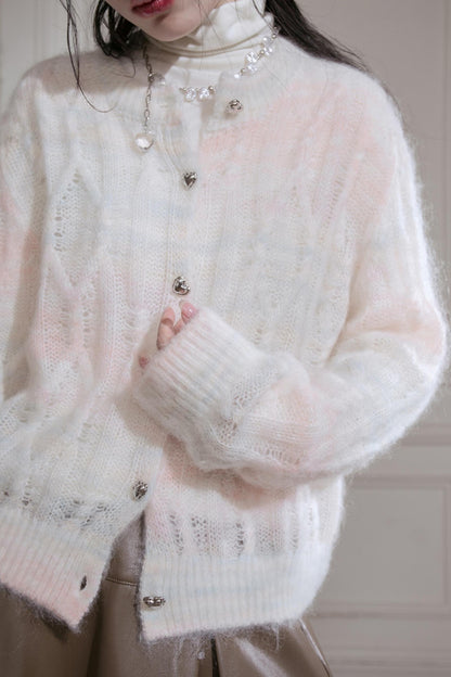 Gradient Wool Cardigan