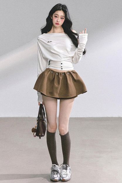 Magazine Long-Sleeved Top