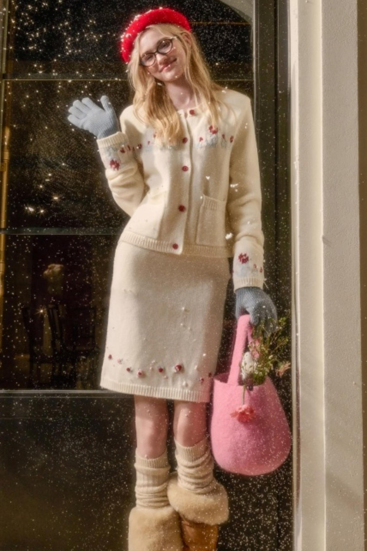 Snow Berry Wool Sweater Set-Up