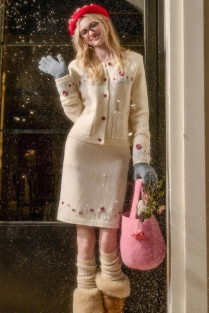 Snow Berry Wool Sweater Set-Up