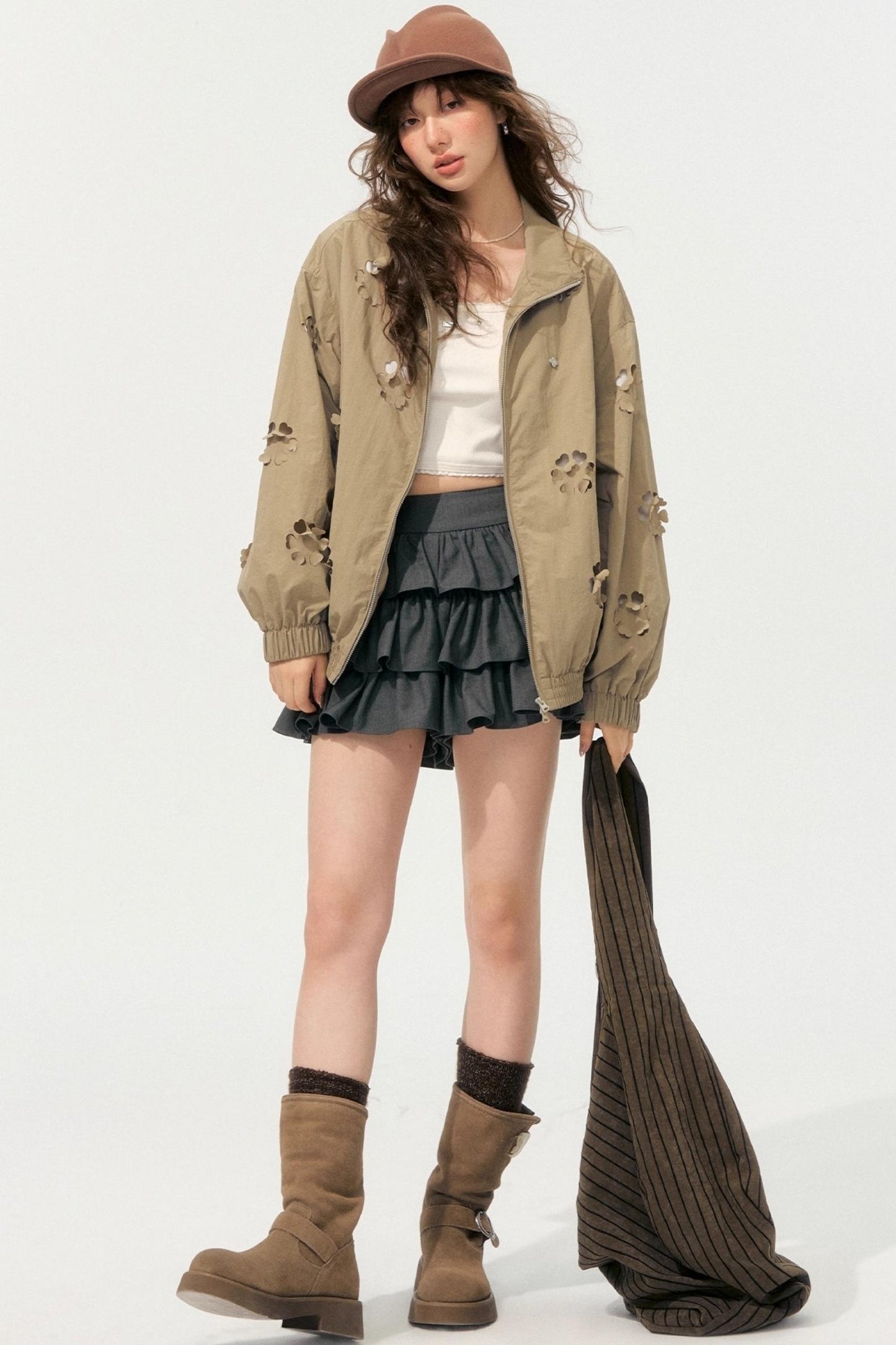 Layered Lace A-Line Culottes