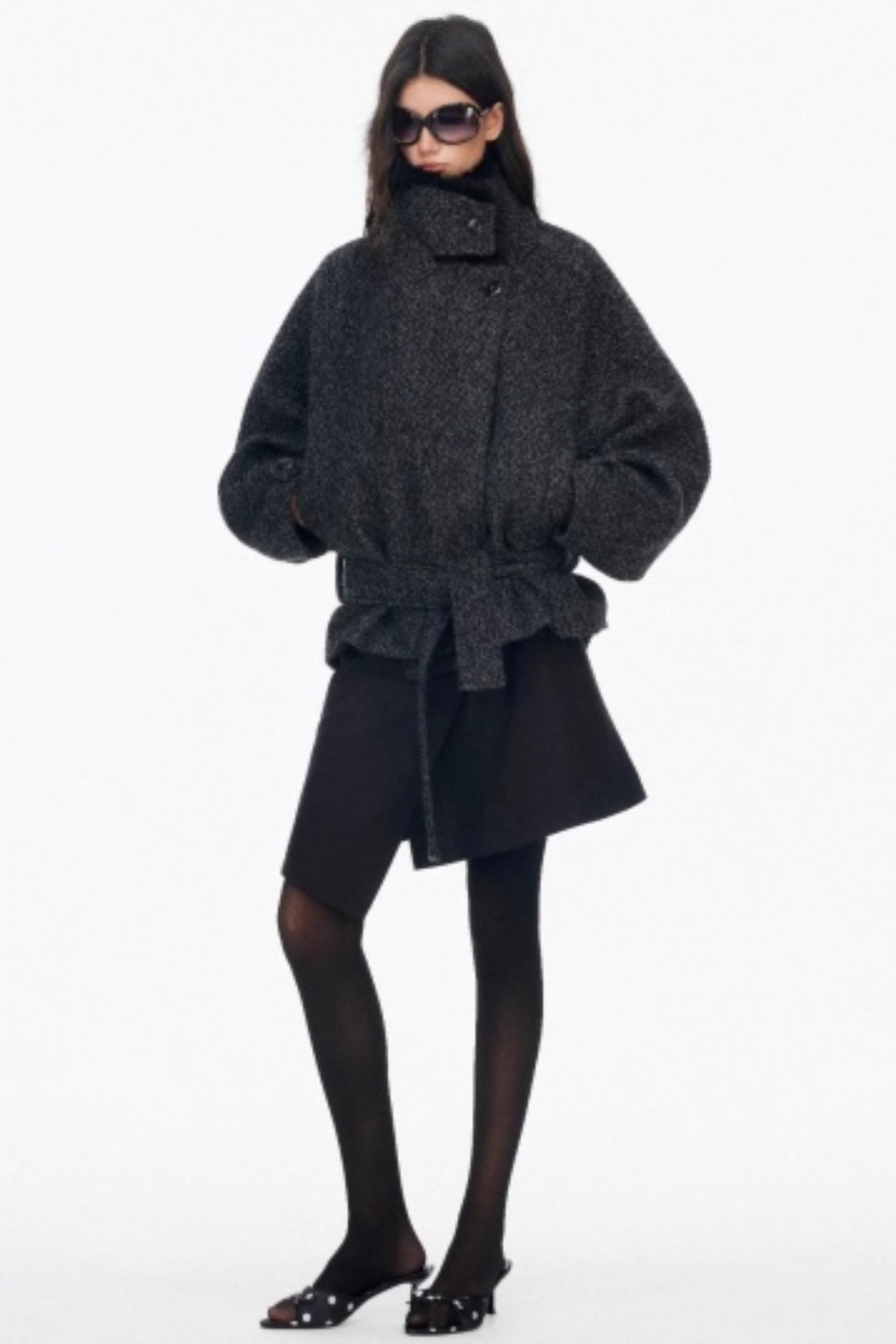 Irregular Toggle Button Skirt