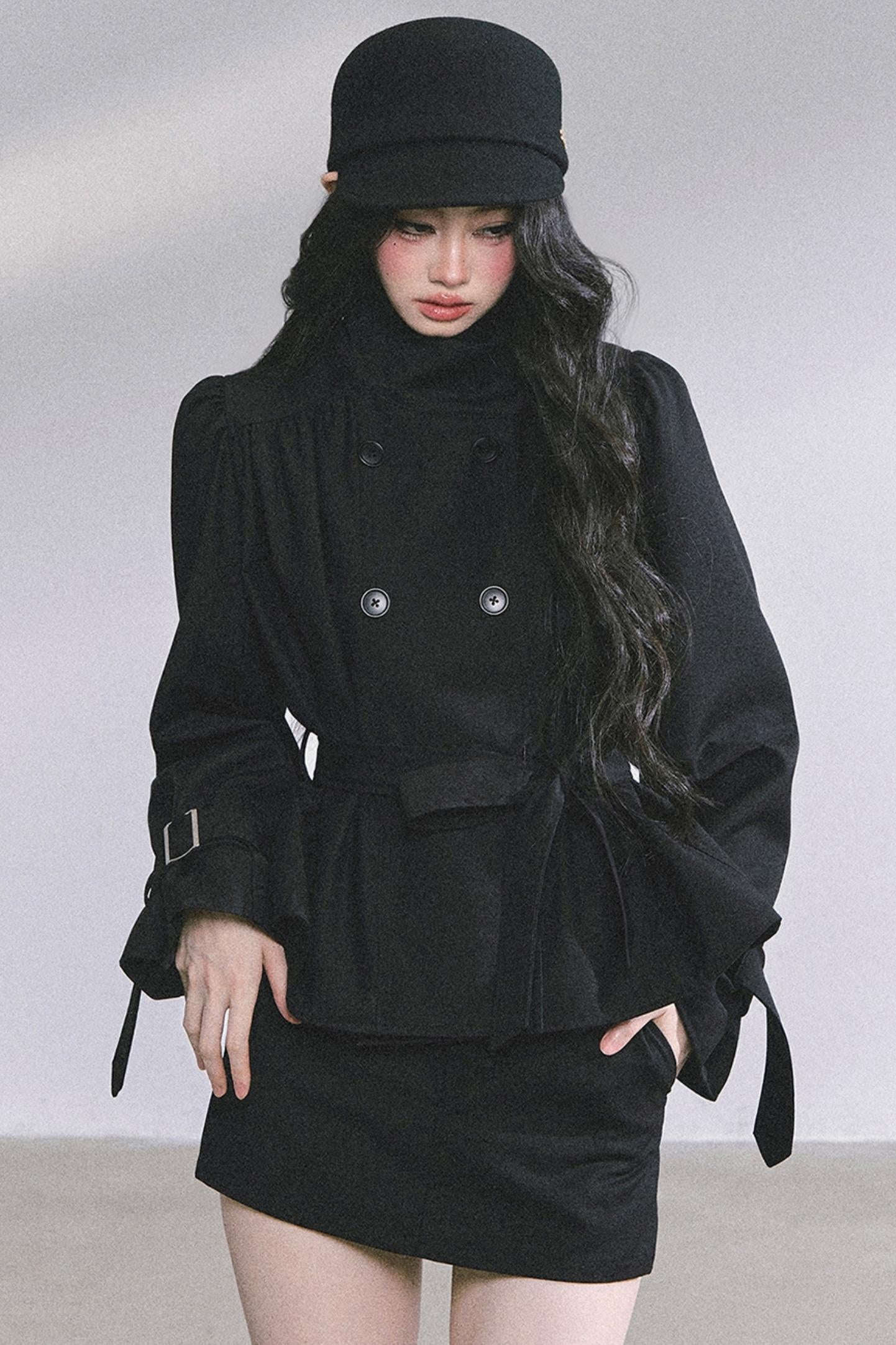 French Autumn Coat & Skirt Set-Up