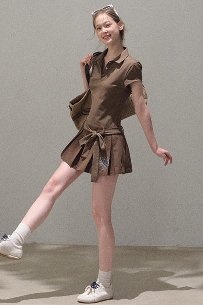 Cool Cotton Polo Skirt Set-Up