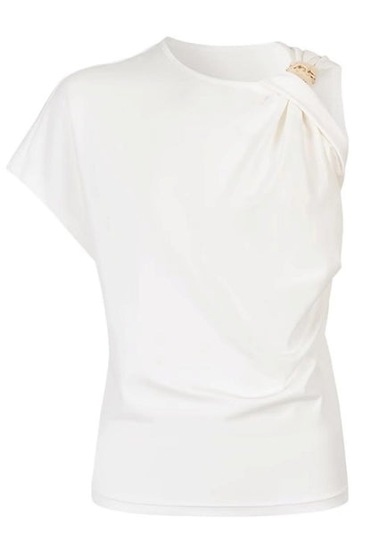 Twisted Cloud Shoulder Tee