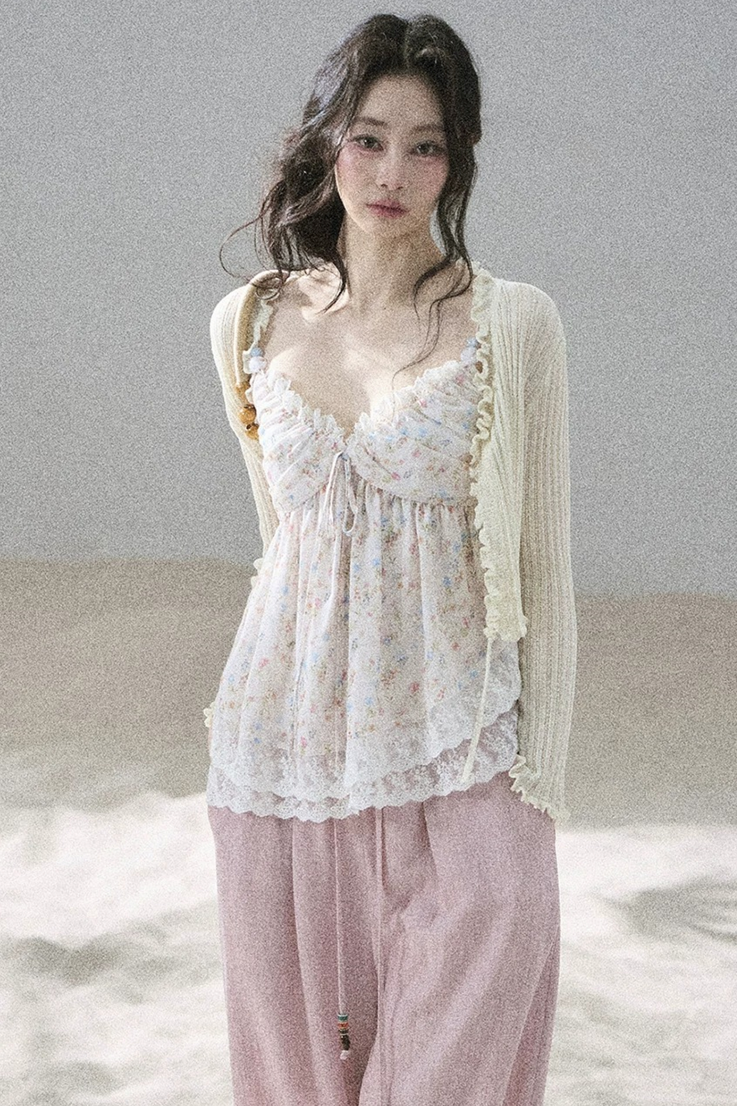 Summer Floral Lace Top