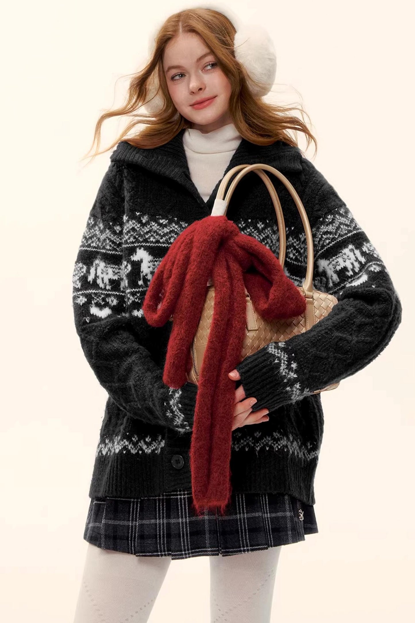 Fair Isle Knit Cardigan