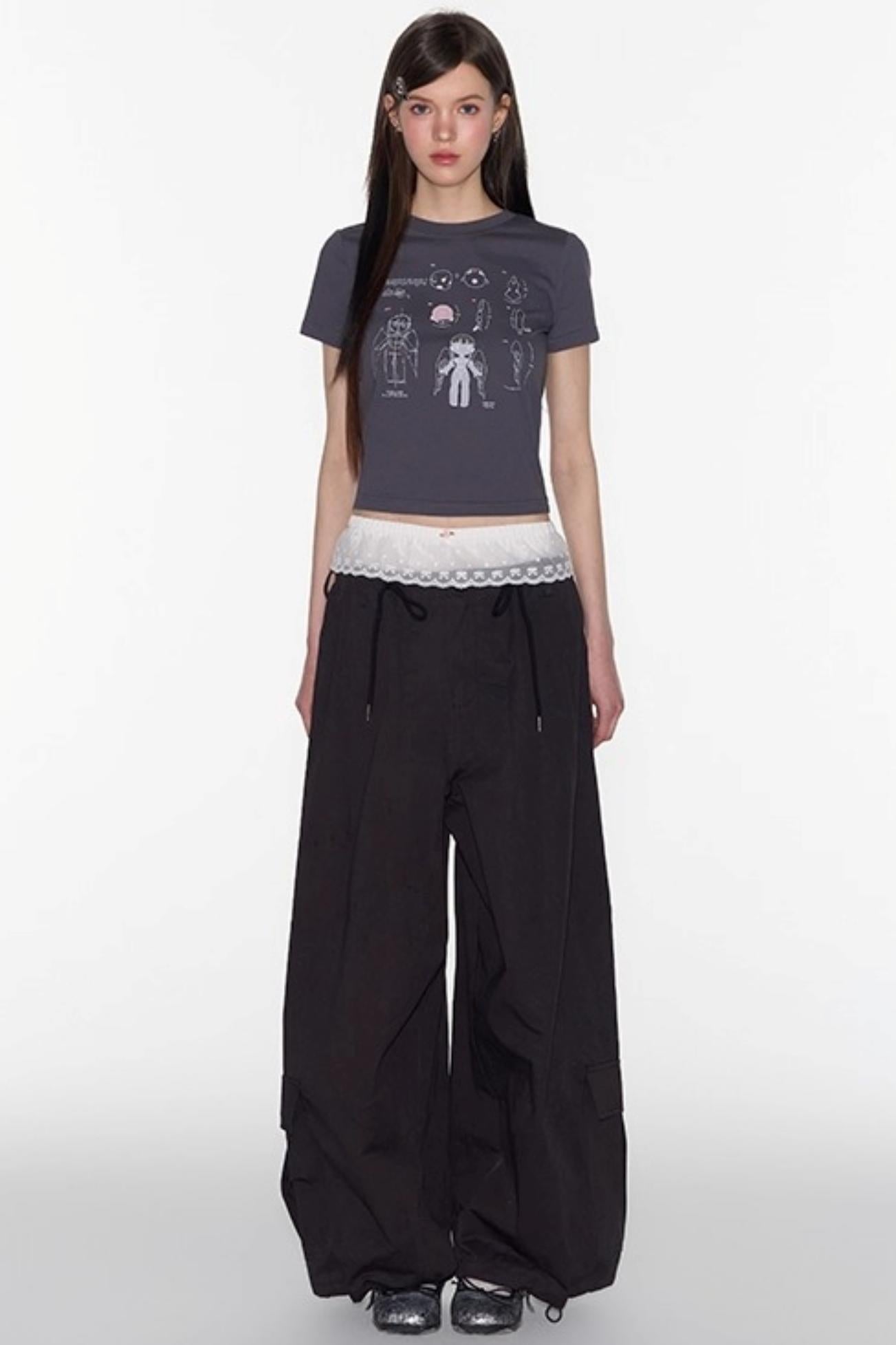 Cargo Drawstring Pants