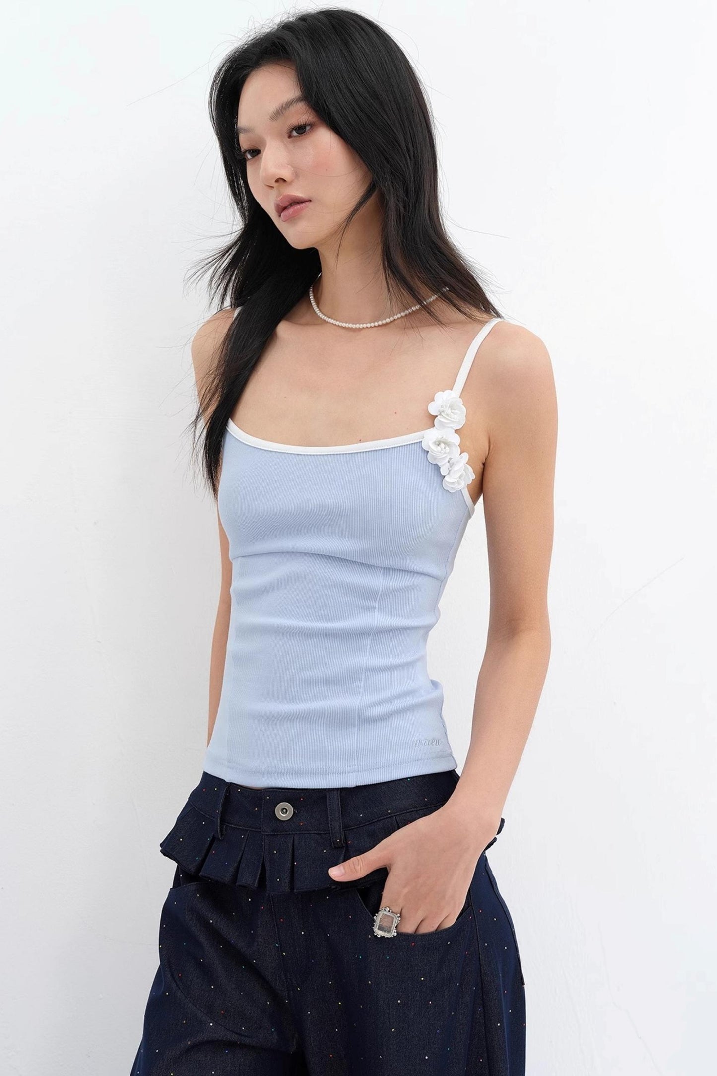 Sequin Wrap Camisole