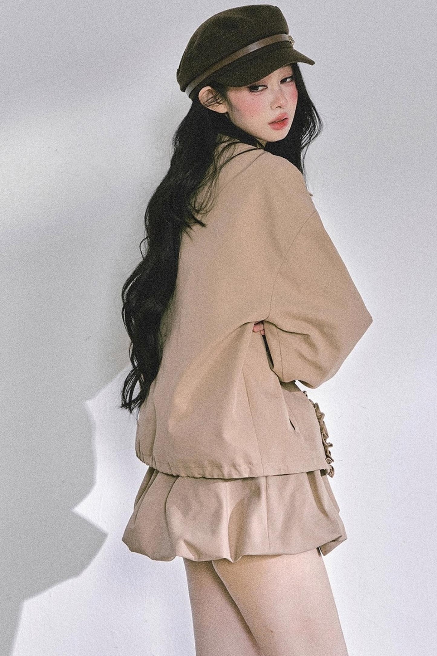 Autumn Two-Piece Jacket Skirt Set-Up