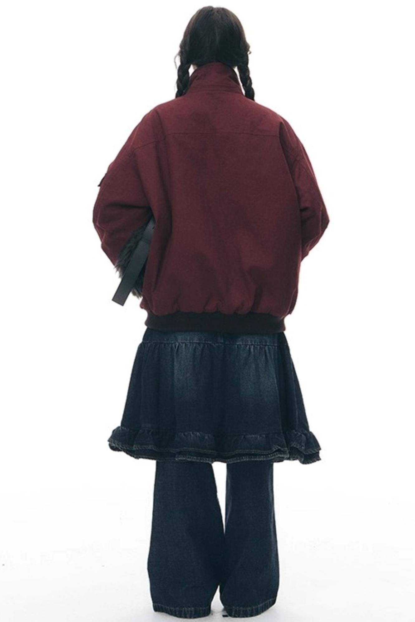 Vintage Red Cotton Jacket