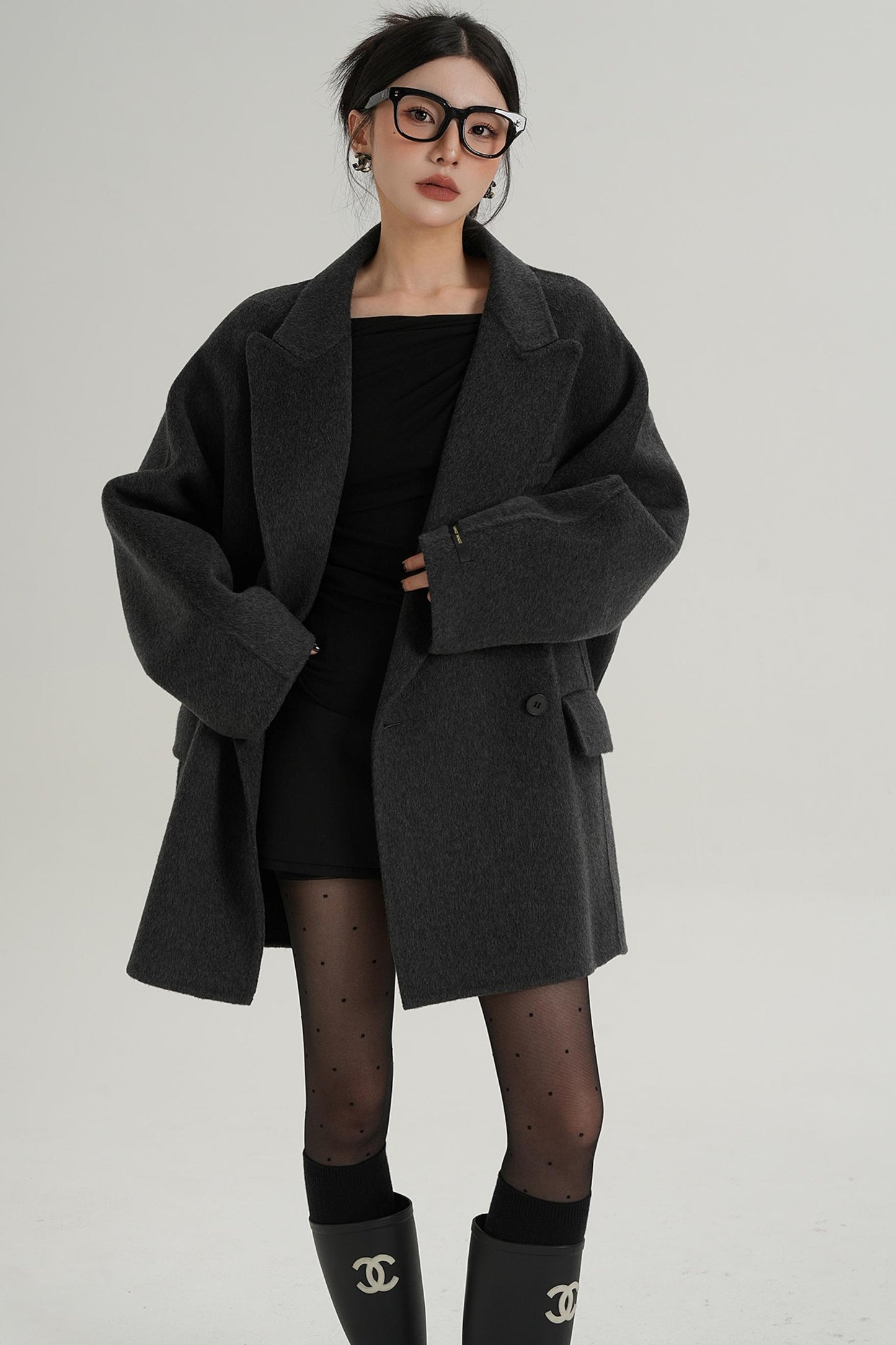Woolen Elegance Long Coat
