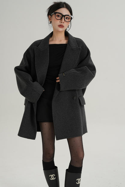 Woolen Elegance Long Coat