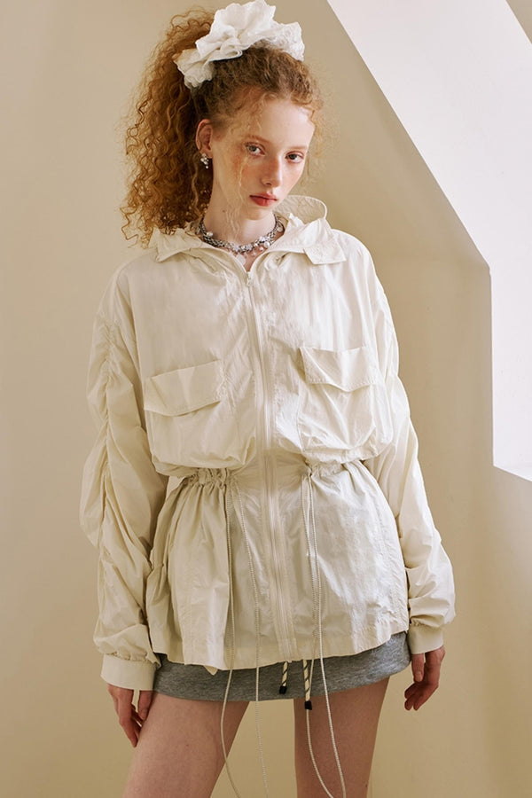 Oversized Pocketed UV Coat