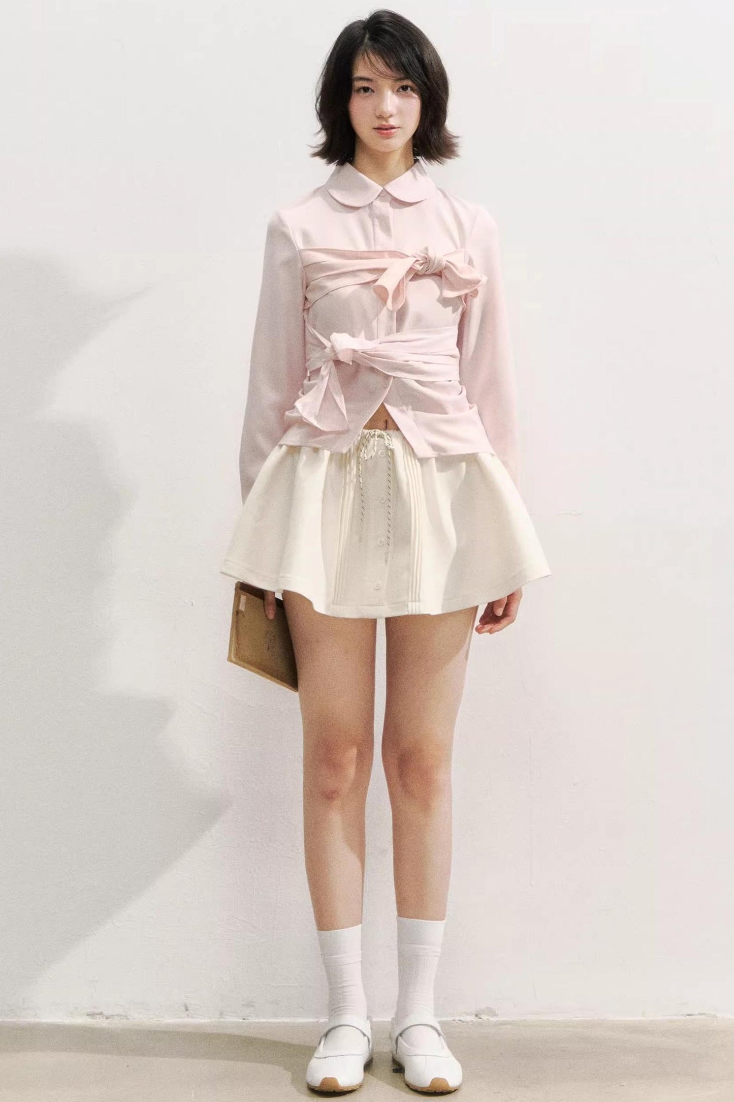 Butterfly Strap Long-Sleeved Shirt