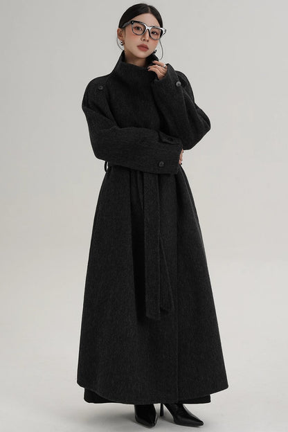 High-End Stand-Up Collar Coat