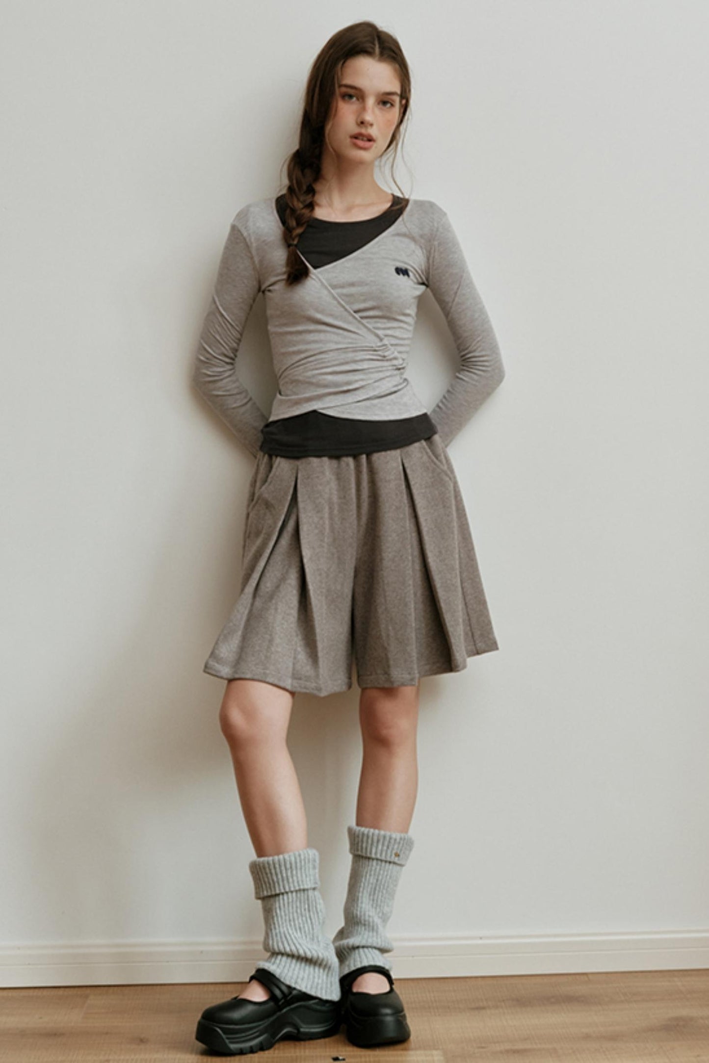 Soft Wool Blend Long-Sleeved Inner Top