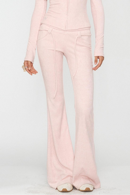 Devil Horn Sweatshirt Bootcut Pants Set-Up