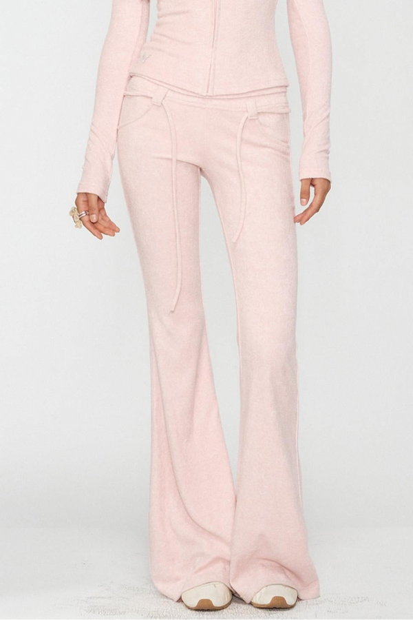 Devil Horn Sweatshirt Bootcut Pants Set-Up