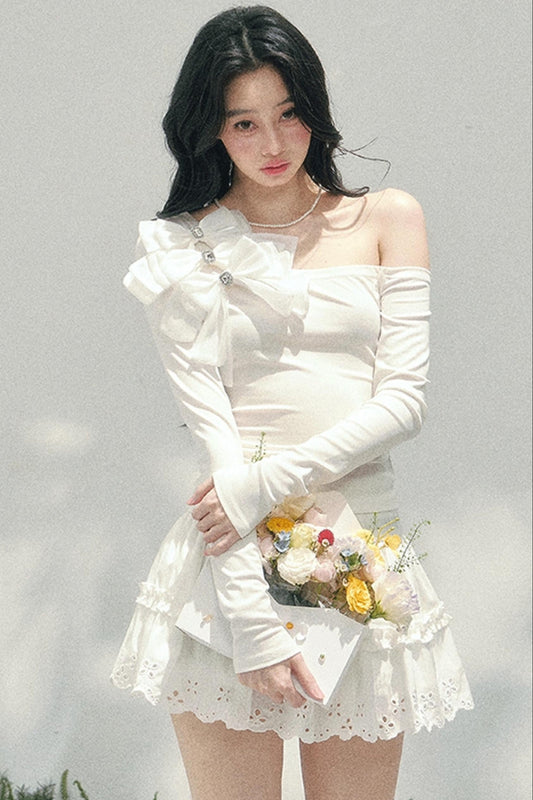 Morning Mist Off-Shoulder Top