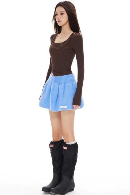 High-Waisted Puffy Skirt